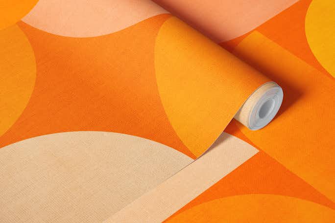 geometric shapes mid centurywallpaper roll