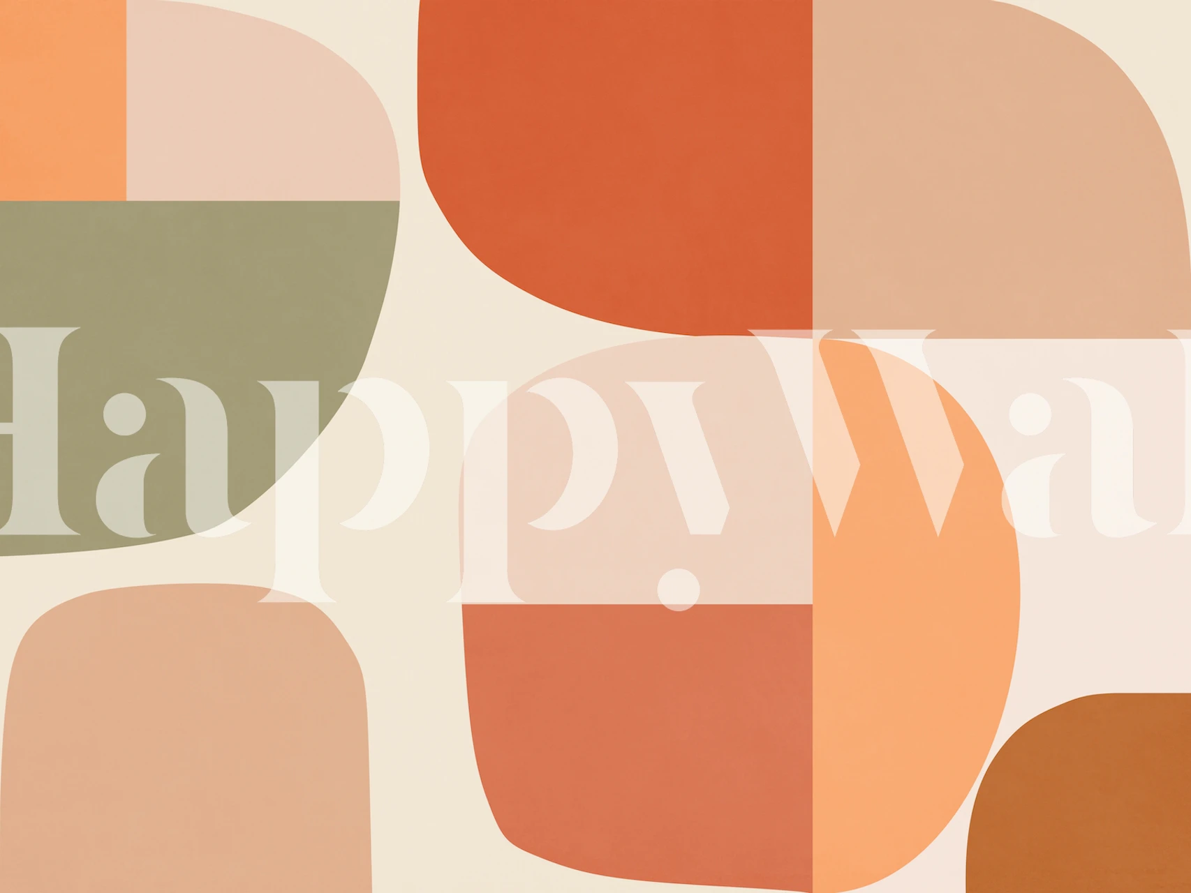 Abstract G1 wallpaper design in a room