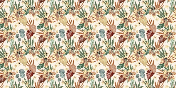 Nice tropical floral jungle 02B