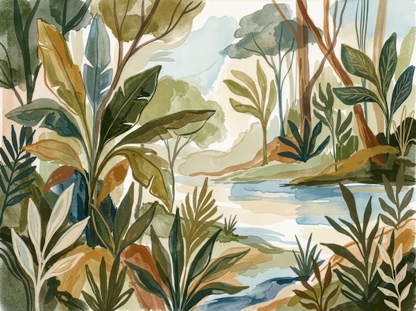 Verdant Garden Scene