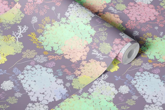 Pretty florals trend lacewallpaper roll