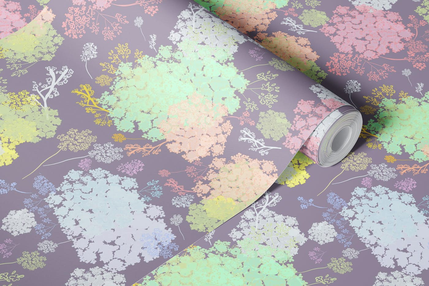 Pretty florals trend lace wallpaper roll