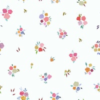Pretty Florals trend ditsy flowers pattern tapet
