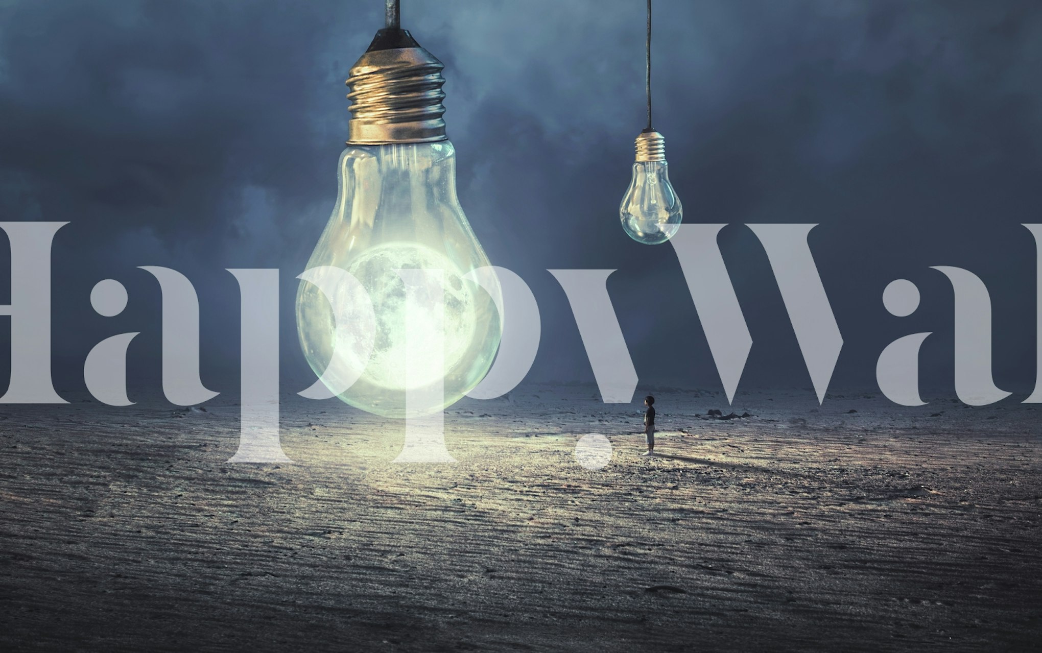 Moon Lamp -tapetti esillä huoneessa