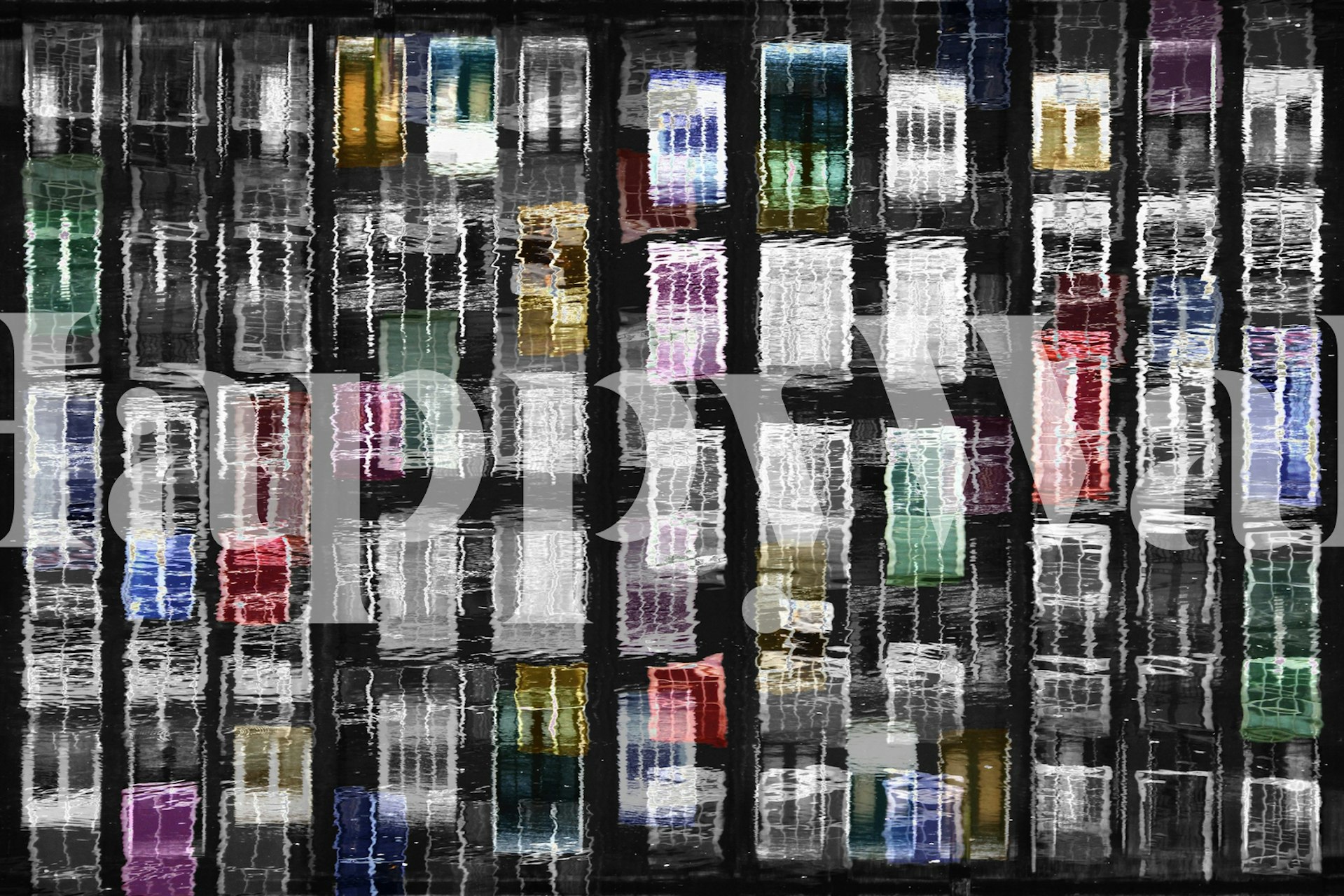 Amsterdam 31 wallpaper displayed in a room