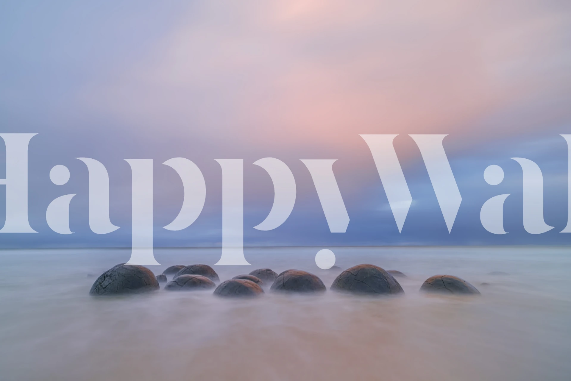 Moeraki Boulders wallpaper in a room