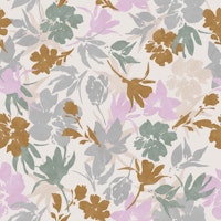 Flowery meadow pastel colors B behang