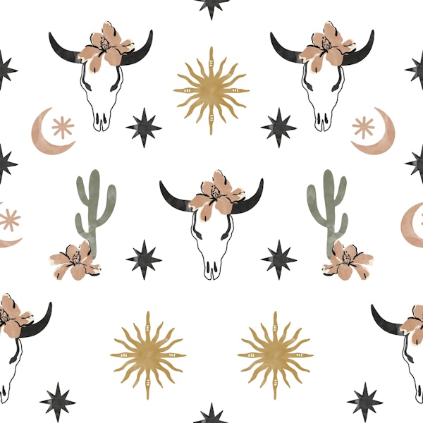 Western desert boho pattern