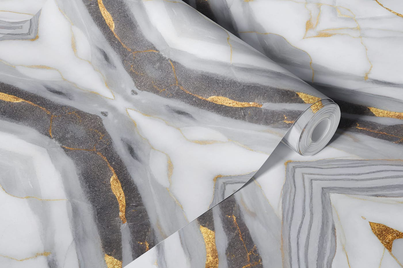 Soft Gray Marble wallpaper roll