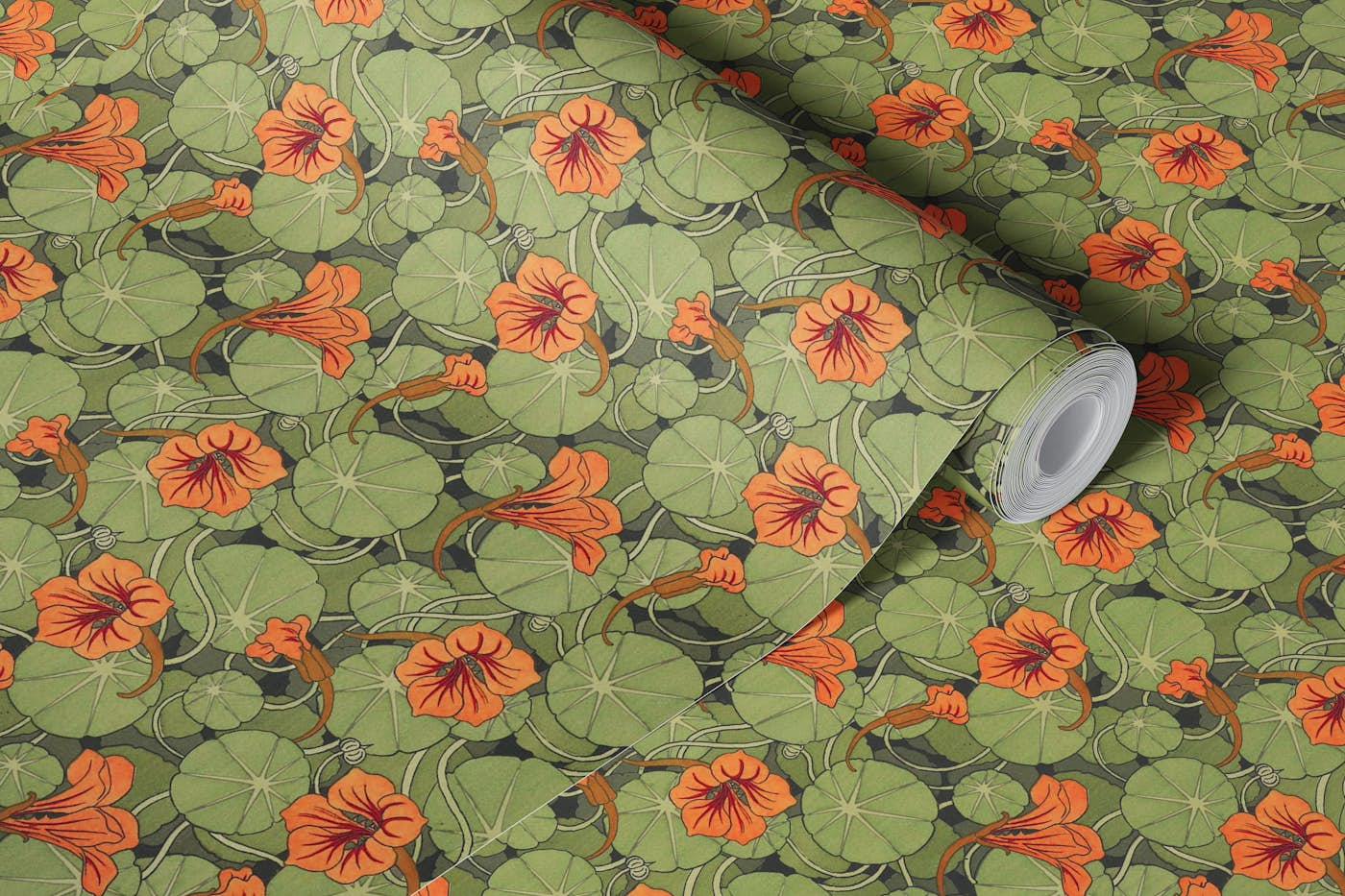 Nasturtium By Maurice Pillard Verneuil wallpaper roll