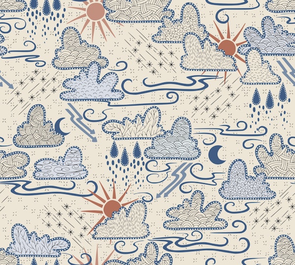 Indian Summer sky warm white