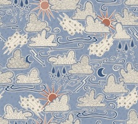 Indian Summer sky blue tapete