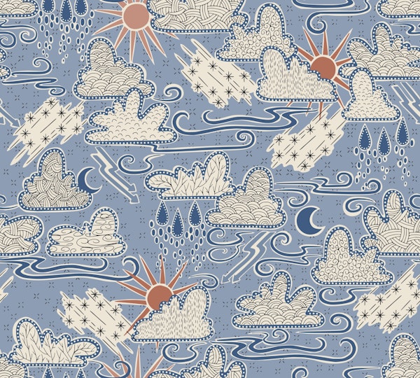 Indian Summer sky blue