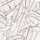 Cinnamon Brown Banana Leaves Line Art