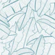 Blue Lagoon Banana Leaves Line Art