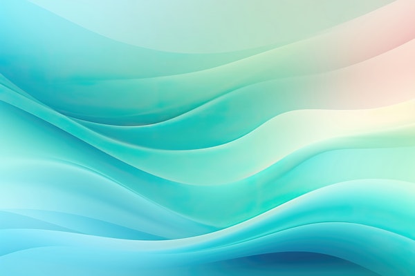 Soothing Calm Aqua Waves Turquoise