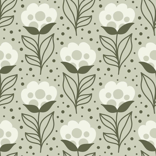 2457 - cotton buds, sage green