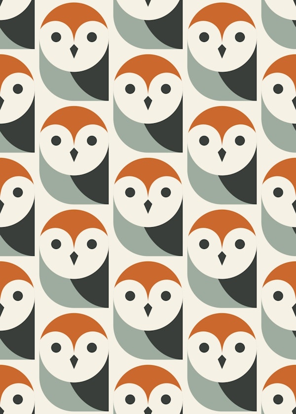 2515 - modern retro owls