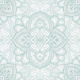 Boho Marrakesh mandala tile - Azure