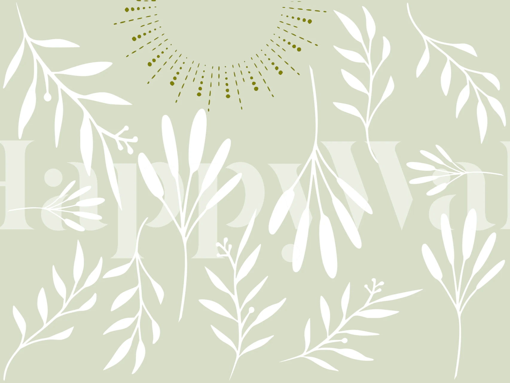 Minimalist Boho 3 wallpaper design in a room