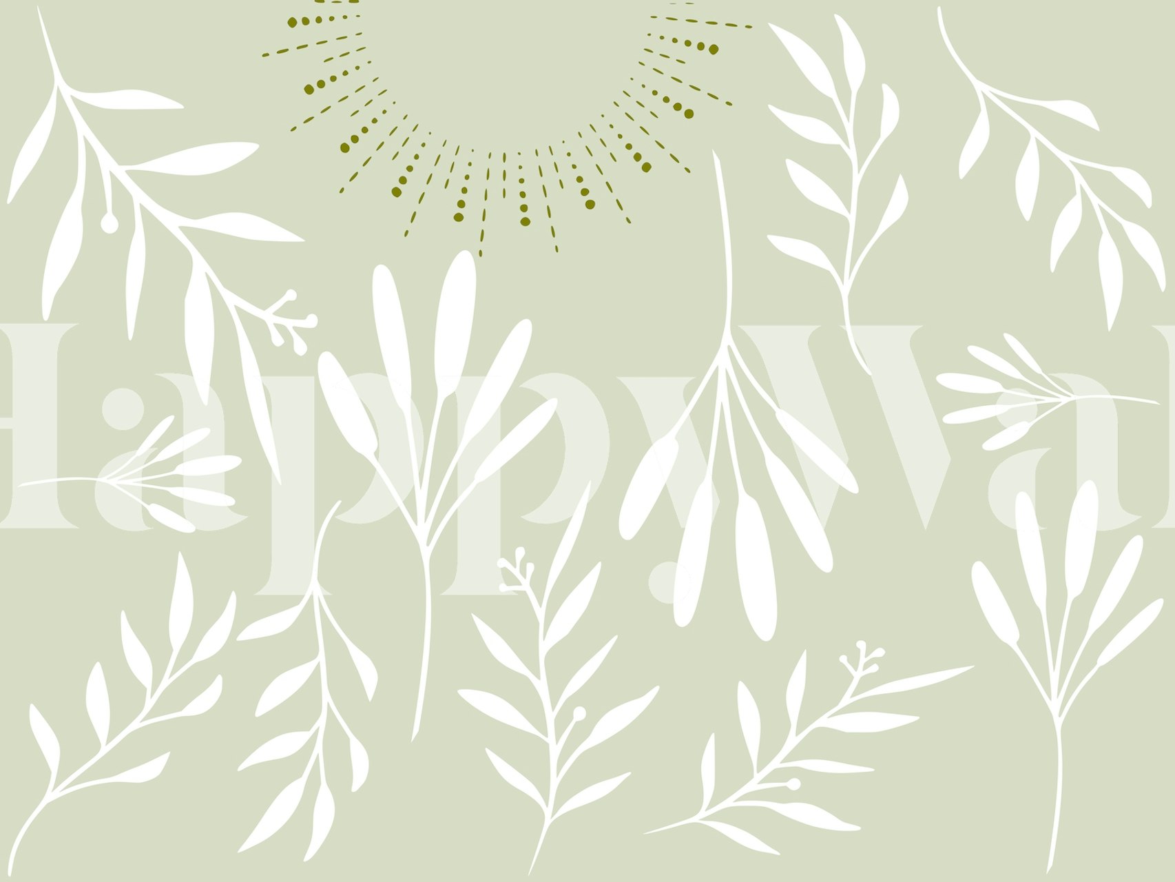 Minimalist Boho 3 wallpaper design in a room