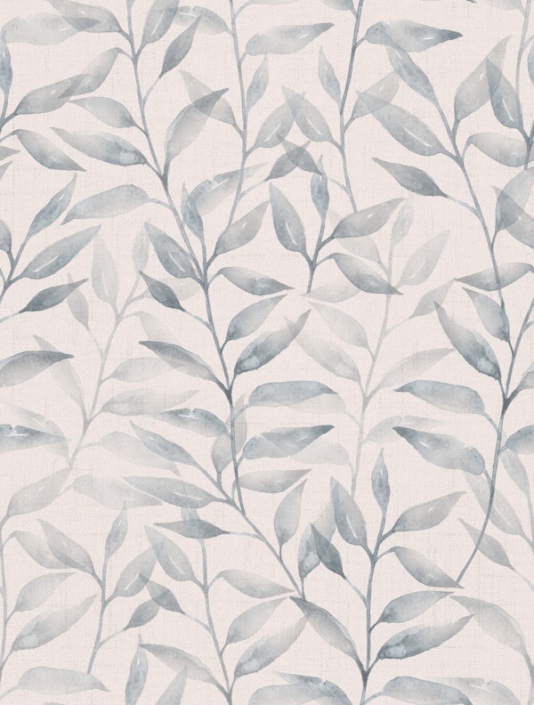 Japandi soft watercolour climbing leaves I