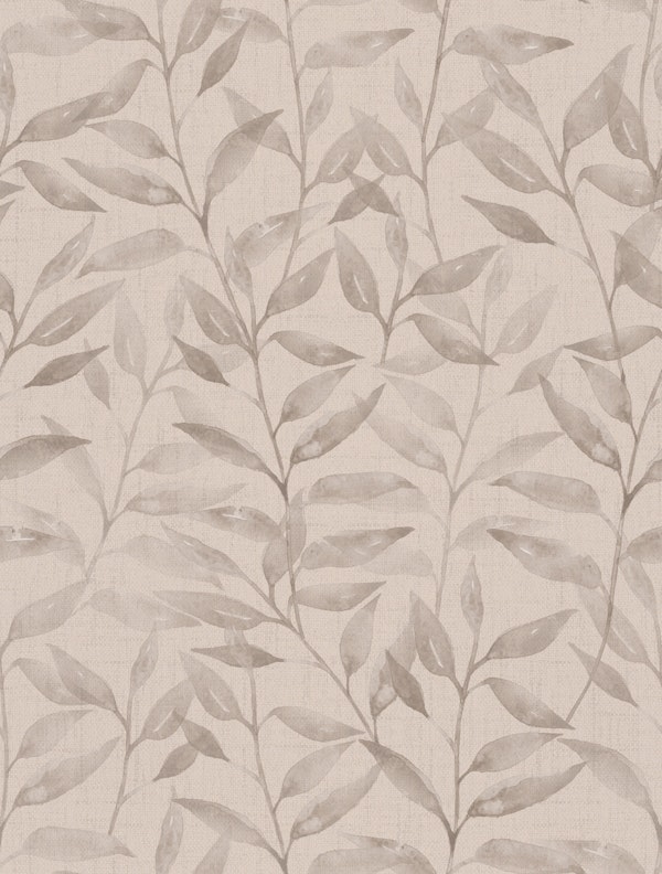 Serene Japandi watercolour leaves II