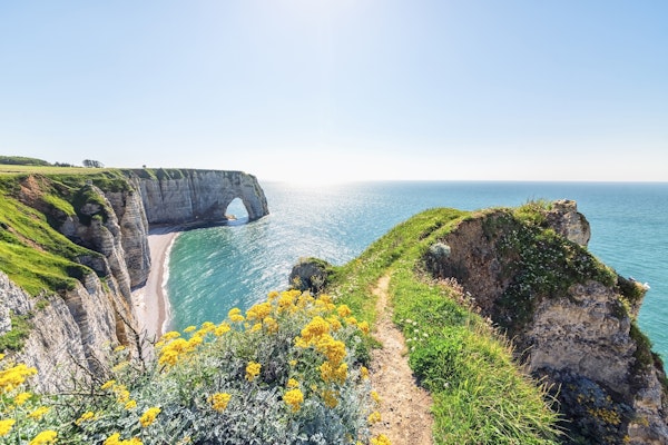 Landscape in Etretat