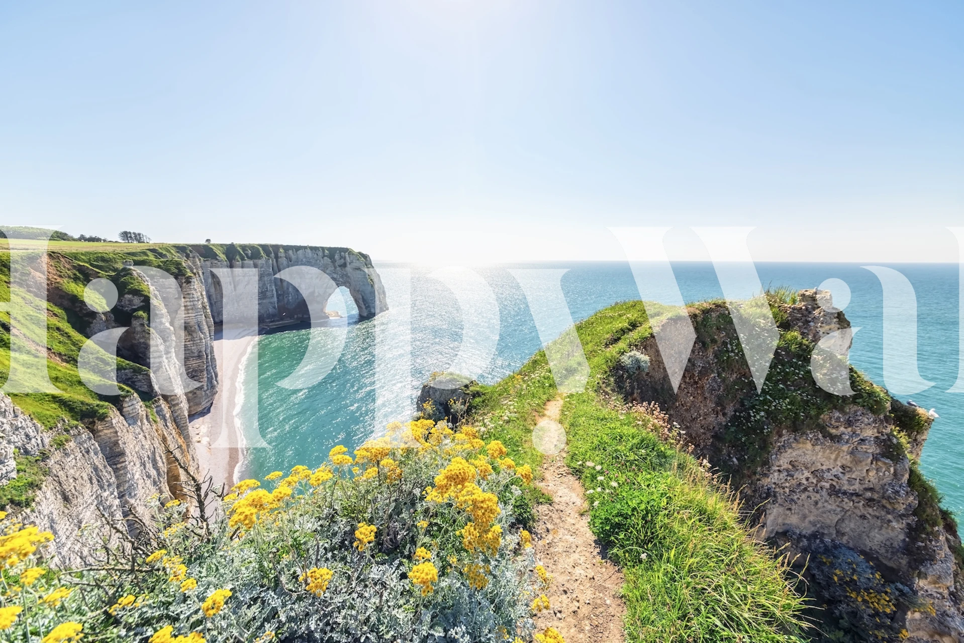 Landscape in Etretat tapeta u sobi