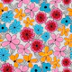 Retro Pop Floral Garden