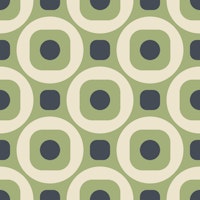 2522 K - sage green abstract retro pattern ταπετσαρία