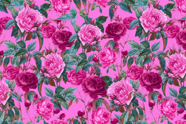 Pink Floral Garden