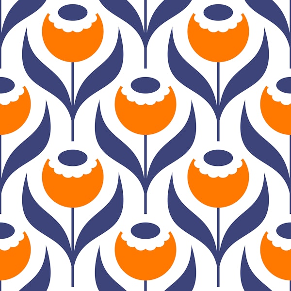 2526 B - poppy flowers pattern