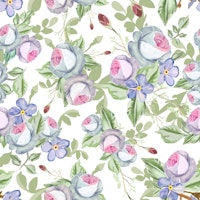 Heirloom floral pastel pattern ταπετσαρία