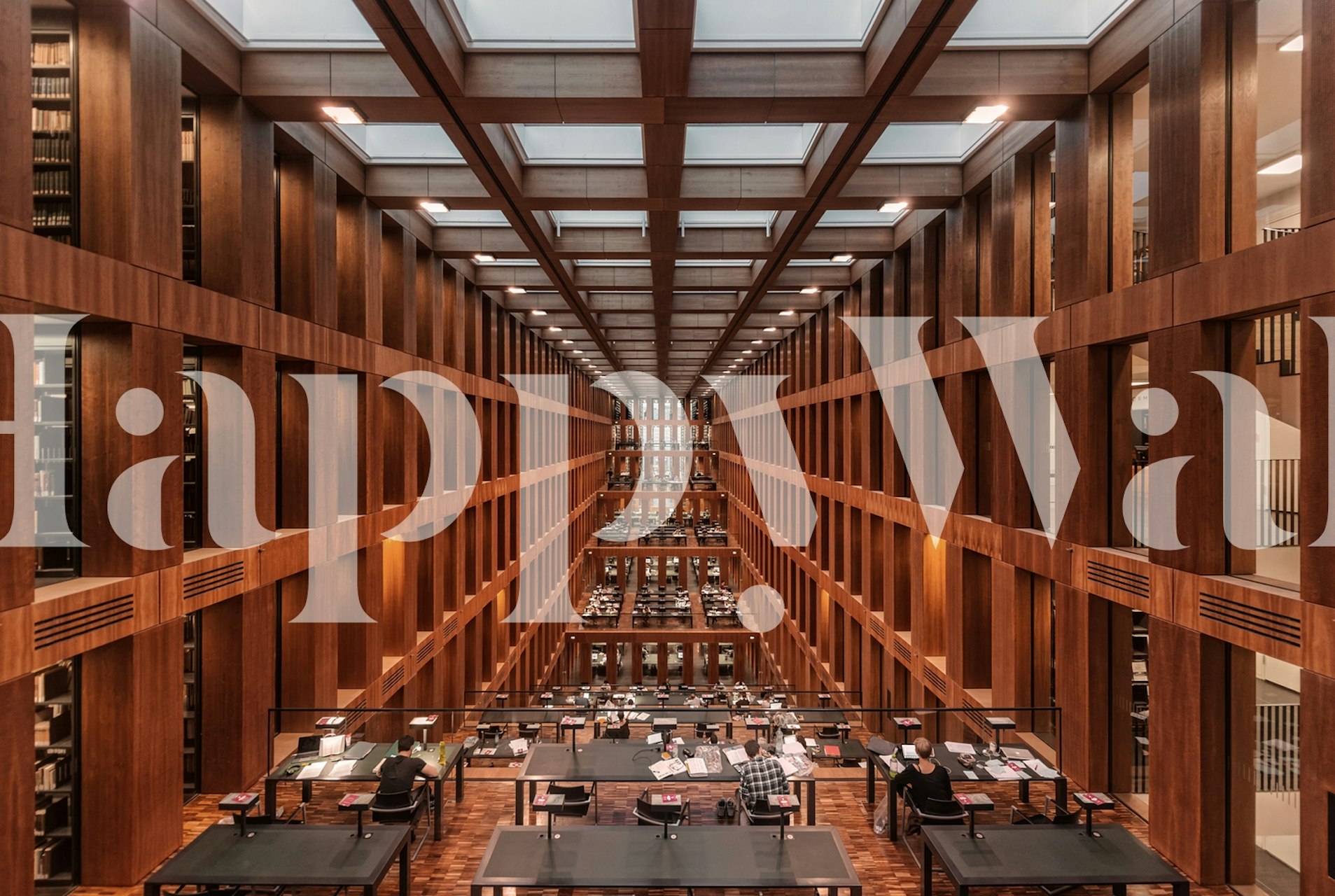 Library in Berlin wallpaper in a room