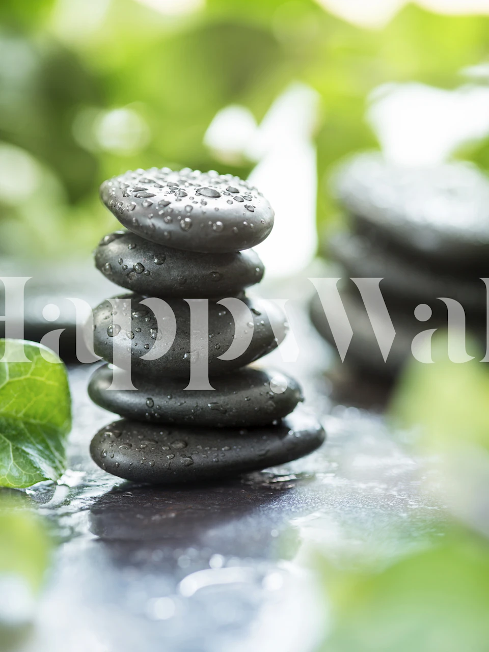 Carta da parati Zen Pebbles in una stanza