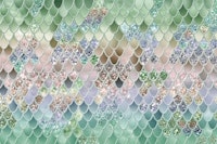 Summer Mermaid Glitter Scales 10 ταπετσαρία