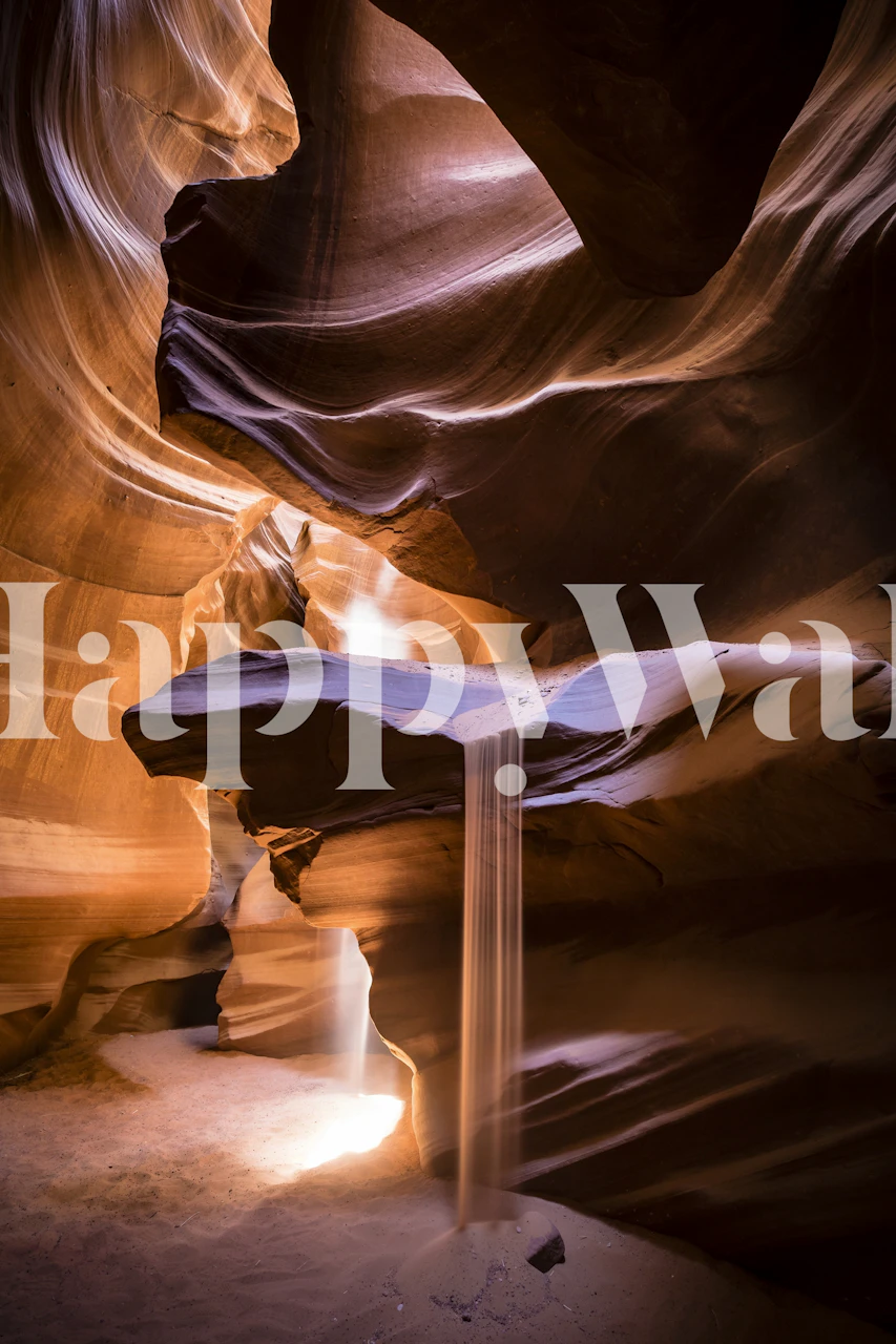 Návrh tapety Sand Fall v pokoji