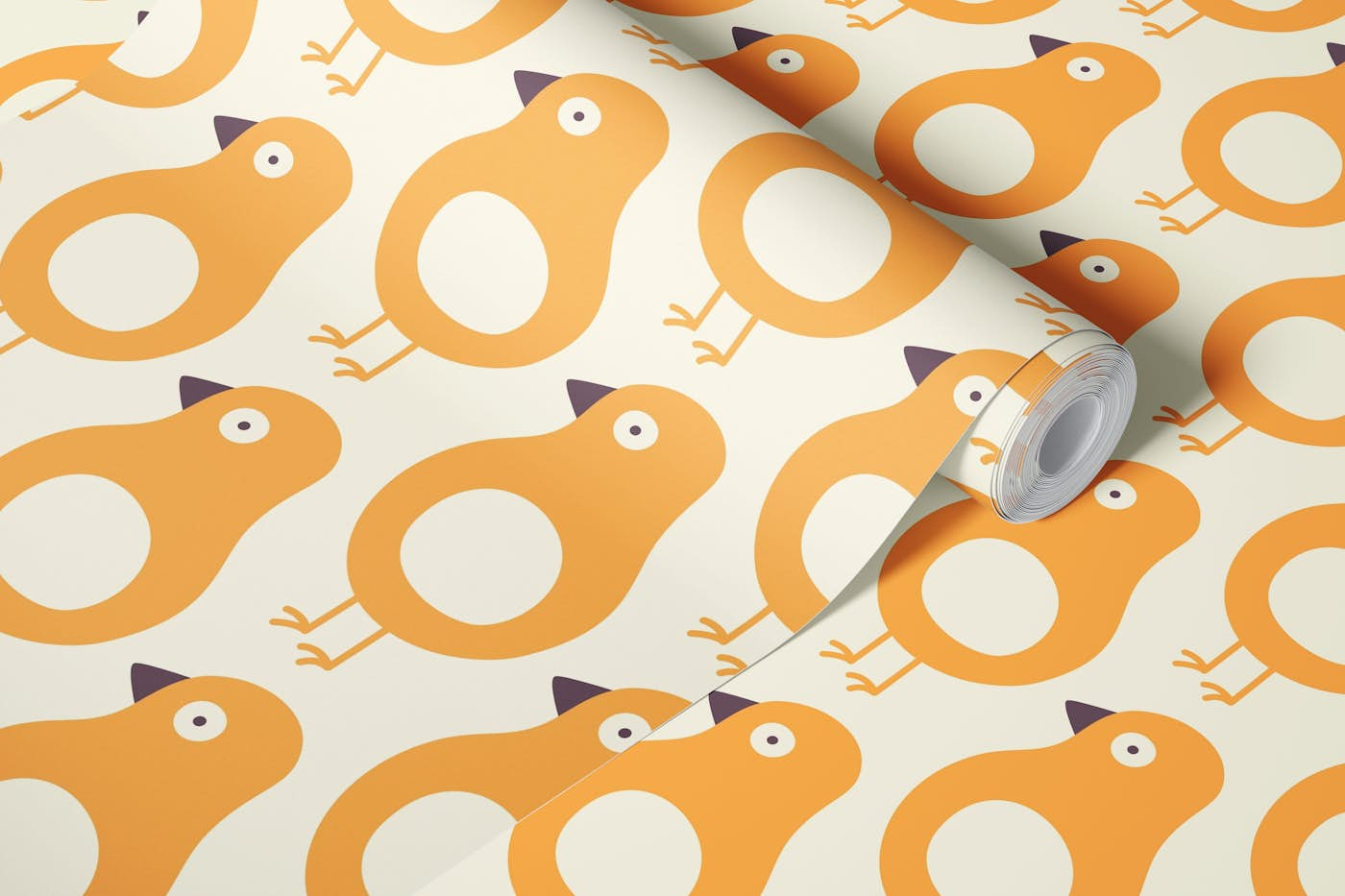 2553 - playful birds pattern wallpaper roll