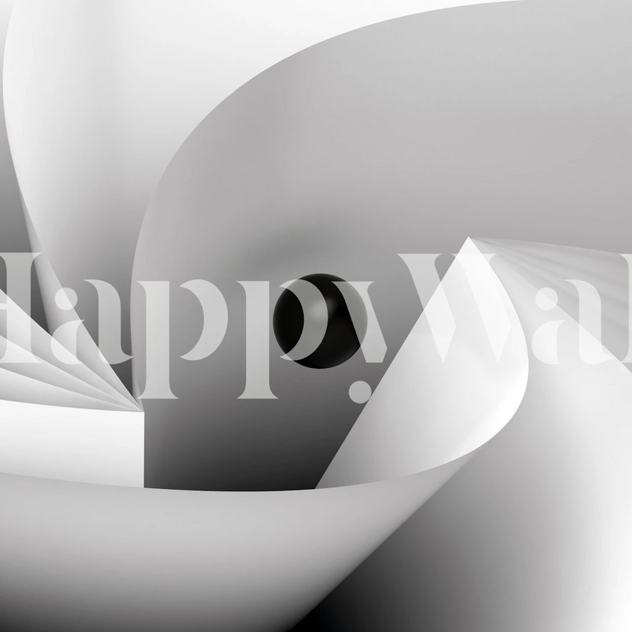 Big Eye wallpaper design in a modern room