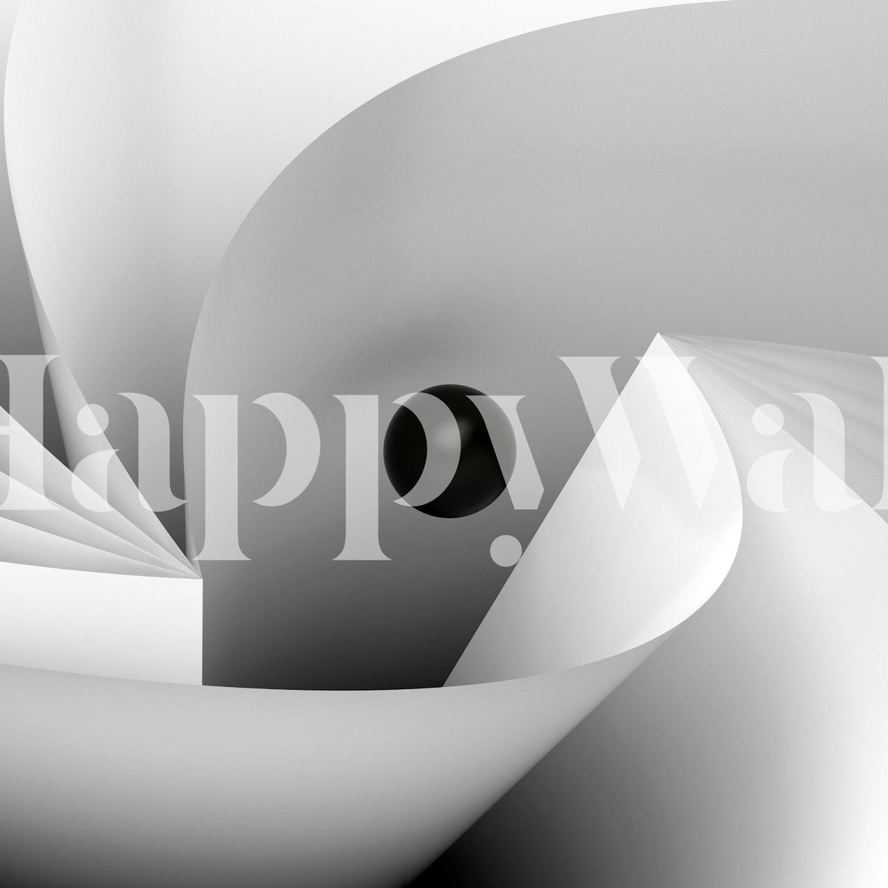 Big Eye wallpaper design in a modern room