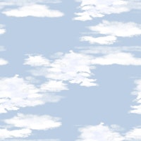 Painterly Sky Baby Blue tapete