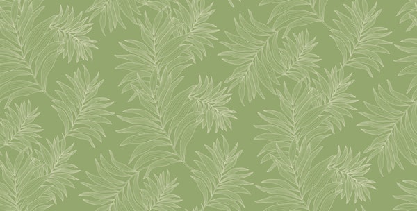 Leaf Line Green Background