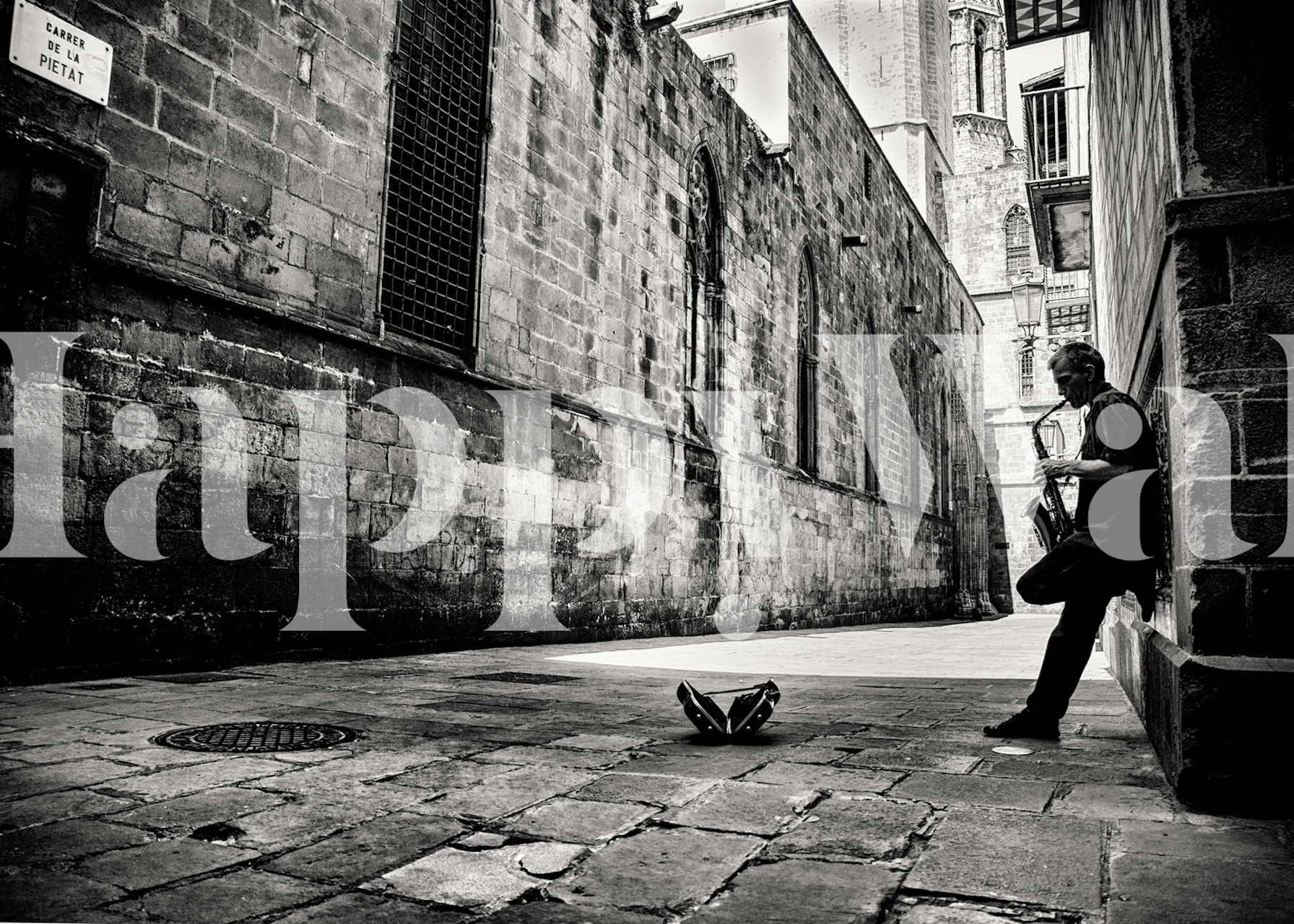 Silent Street wallpaper in a room setting