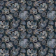 Flower Pattern Navy Blue And Gold