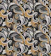 70s Ornate Swirls Gray