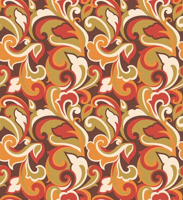 1970s SWIRLS BROWN