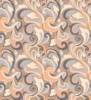 70s Ornate Swirls Neutral tapeta