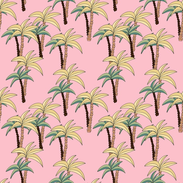 Retro Palm Trees Pattern 1