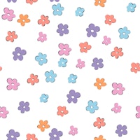Cute Retro Daisies Pattern 1 tapety